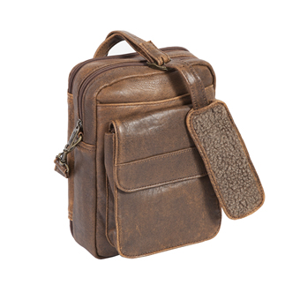 Scully Aerosquadron Collection Walnut Antique Lamb Shoulder Bag #5