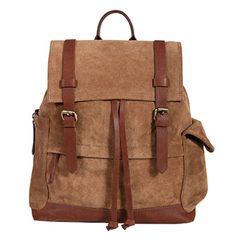 Scully Suede & Leather Trim Backpack