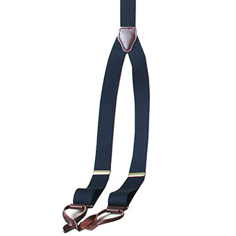 Scully Men's RangeWear Elastic Y-Backed Suspenders - Navy Blue