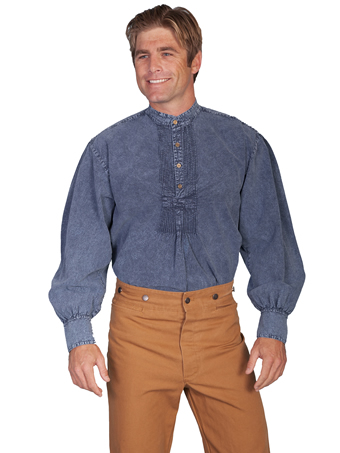 Scully Men's RangeWear Pleated Front Pullover - Dark Blue