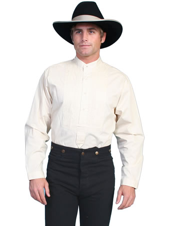 Men's WAH MAKER Tuxedo Front Shirt - Ivory