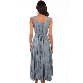 Scully Honey Creek Lace Front Sleeveless Dress - Ash Grey #2