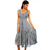Scully Honey Creek Lace Front Sleeveless Dress - Ash Grey