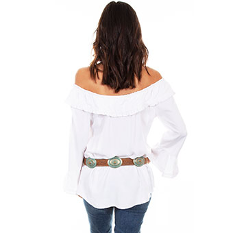 Scully Honey Creek Off Shoulder Top - White #2