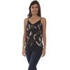 Scully Honey Creek Floral/Feather Reversible Tank - Black