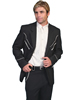 Scully Men's Solid Blazer w/ Piping - Black