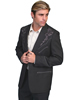 Scully Men's Floral Tonal Embroidered Blazer - Charcoal
