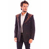 Scully Men's Floral Embroidered Blazer - Black/Brown