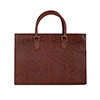 Scully Kester Flower Embossed Leather Handbag - Brown