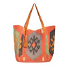 Scully Ladies' Aztec Woven Handbag - Orange