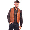 Scully Men's Hand Finished Lamb Western Vest - Ranch Tan