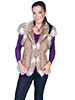 Scully Ladies Faux Fur Vest - Hazelnut
