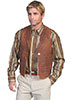 Scully Men's Vintage Lamb Concho Vest - Brown