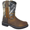 Smoky Mountain Children's Buffalo Wellington Boots - Brown/Camo
