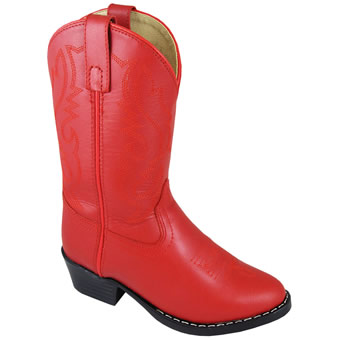 Smoky Mountain Children's Denver Leather Western Boot - Red