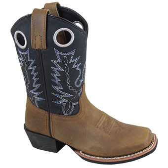 Smoky Mountain Children's Mesa Western Boots - Brown/Black