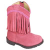 Smoky Mountain Toddler's Hopalong Western Boots w/Fringe - Pink Suede