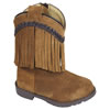 Smoky Mountain Toddler's Hopalong Western Boots w/Fringe - Brown Suede