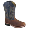Smoky Mountain Children's Jesse Square Toe Boot - Brown/Navy