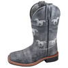 Smoky Mountain Youth's Rancher Square Toe Boot - Grey