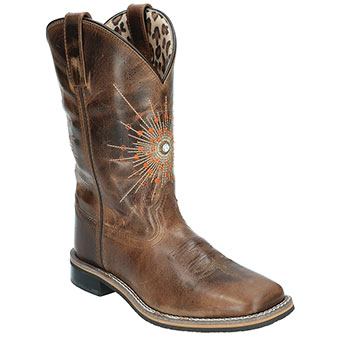 Smoky Mountain Women's Sunburst Western Boots - Brown