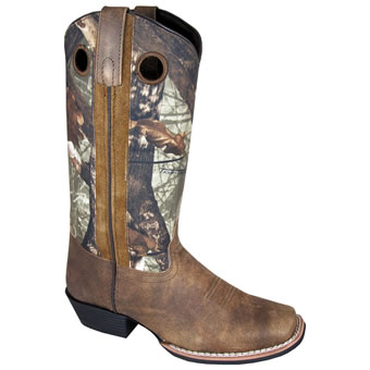 Smoky Mountain Women's Tupelo Square Toe Boots - Brown Camo
